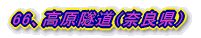 66、高原隧道(奈良県)
